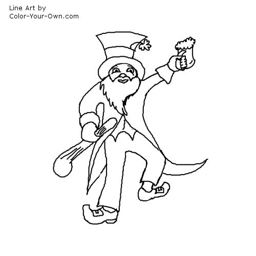 Leprechaun Line Art